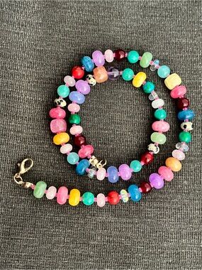 Candy theme stone necklace